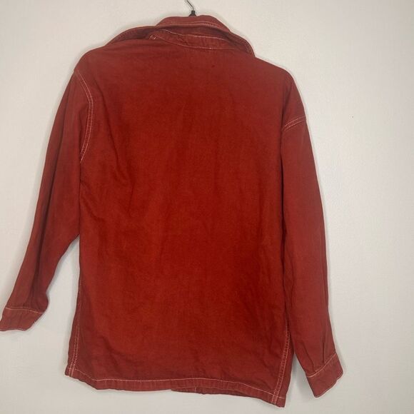 Topshop Topstitch Shirt Jacket - Picture 5 of 6